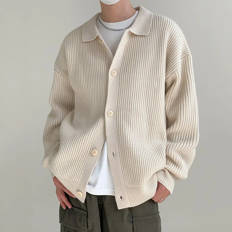 Осень-зима, мужской трикотаж, кардиган, свитер, мужской однотонный свитер с отложным воротником, пальто Y2K, уличная одежда в стиле хип-хоп, кардиган
Осень-зима, мужской трикотаж, кардиган, свитер, мужской однотонный свитер с отложным воротником, пальто Y2K, уличная одежда в стиле хип-хоп, кардиган