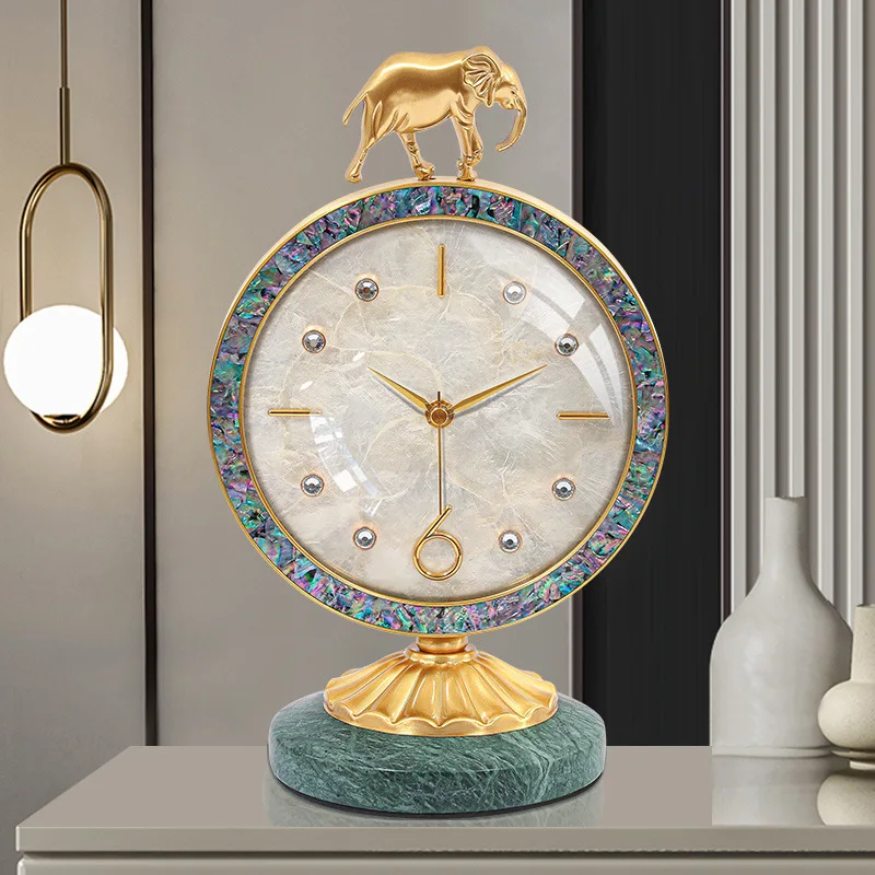 LH light luxury shell seat clock brass bell ornament living room desktop pendulum clock
LH light luxury shell seat clock brass bell ornament living room desktop pendulum clock