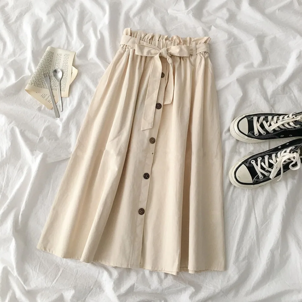 Chic Ruffle High Waist Skirts Classic Bowknot Long Skirt Dress Pleated A-line Skirt Spring Summer
Chic Ruffle High Waist Skirts Classic Bowknot Long Skirt Dress Pleated A-line Skirt Spring Summer