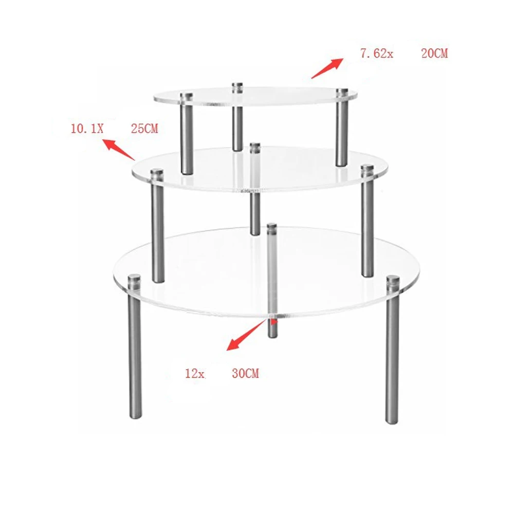 3 Layers Cake Display Rack 3 Layer Acrylic Cake Cupcake Holder Shelf Decor Wedding Party Birthday Sweets Donuts Dessert
3 Layers Cake Display Rack 3 Layer Acrylic Cake Cupcake Holder Shelf Decor Wedding Party Birthday Sweets Donuts Dessert