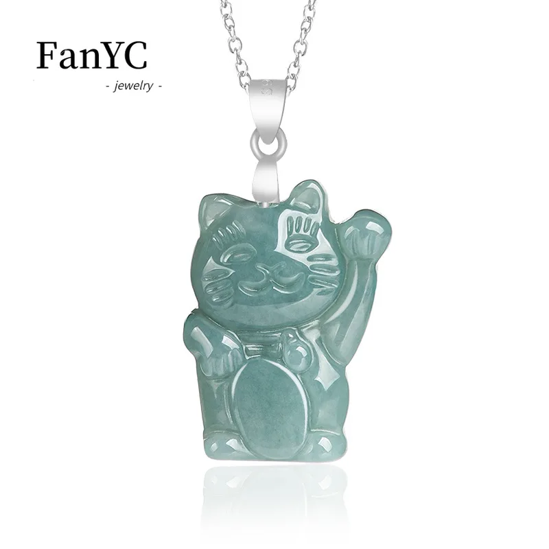 Натуральный синий водный жадеит, кулон Fortune Cat S925, серебряная инкрустация, модные милые изысканные женские украшения, праздничный подарок, талисман
Натуральный синий водный жадеит, кулон Fortune Cat S925, серебряная инкрустация, модные милые изысканные женские украшения, праздничный подарок, талисман
