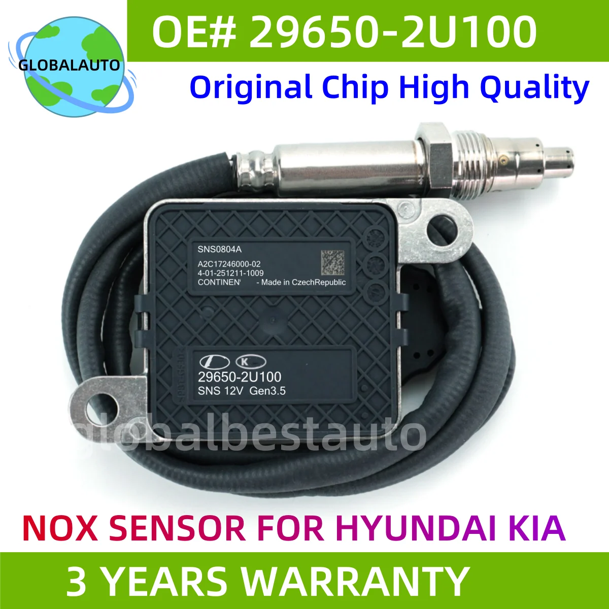296502U100 29650-2U100 SNS0804A Nitrogen Oxide Sensor Fits For Hyundai Kia Ceed III CD Wagon 1.6 Crdi 136
296502U100 29650-2U100 SNS0804A Nitrogen Oxide Sensor Fits For Hyundai Kia Ceed III CD Wagon 1.6 Crdi 136