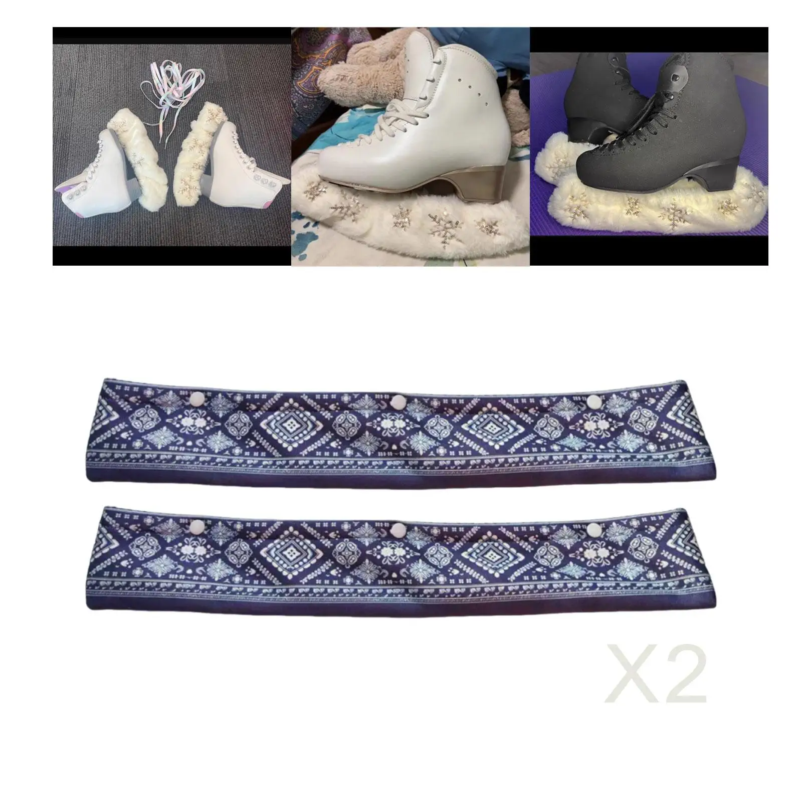 Suede Ice Skate Blade Covers Soft Protection Shields Skating Accessories for Figure Hockey Skates
Suede Ice Skate Blade Covers Soft Protection Shields Skating Accessories for Figure Hockey Skates
