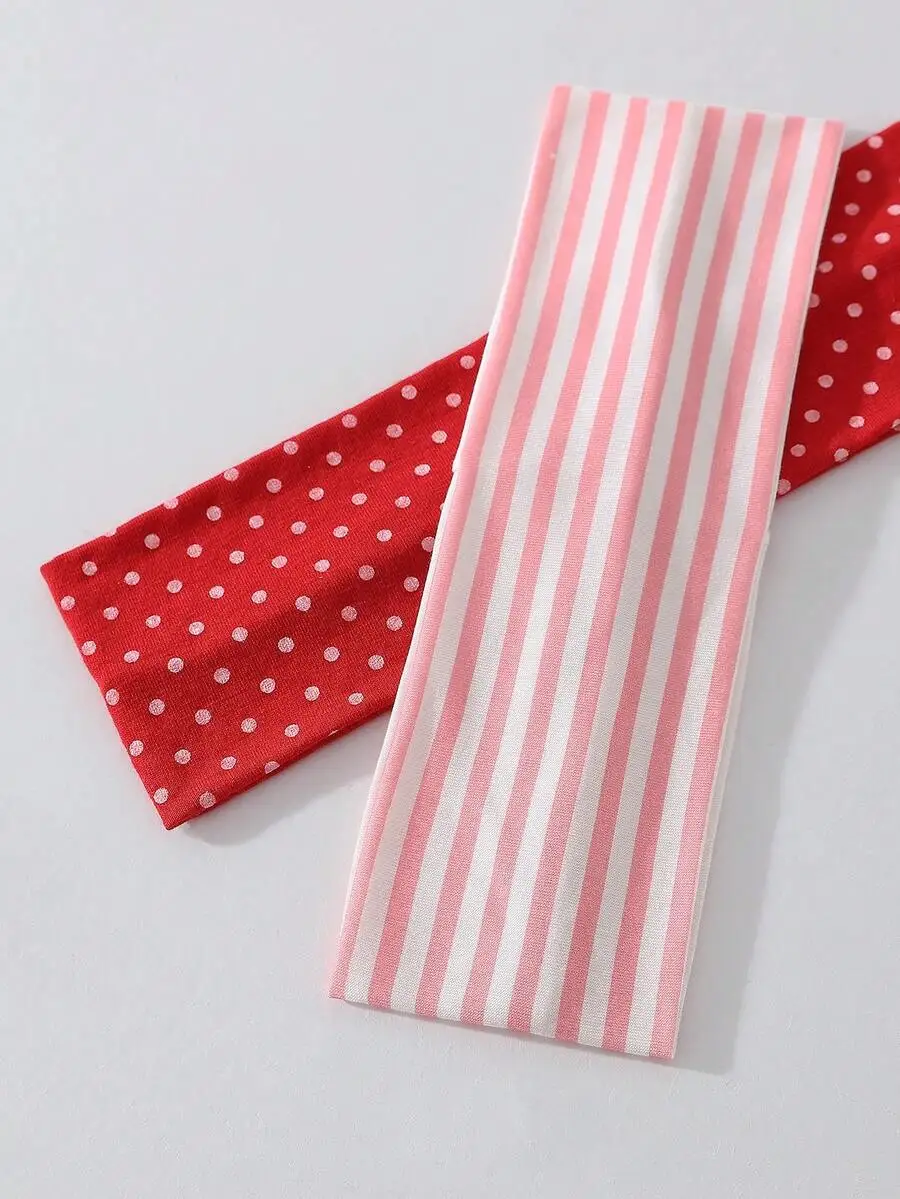 2pcs Women Polka Dot And Striped Print Soft Non-Slip Headbands Elastic Hair Accessories For Daily Yoga Travel
2pcs Women Polka Dot And Striped Print Soft Non-Slip Headbands Elastic Hair Accessories For Daily Yoga Travel