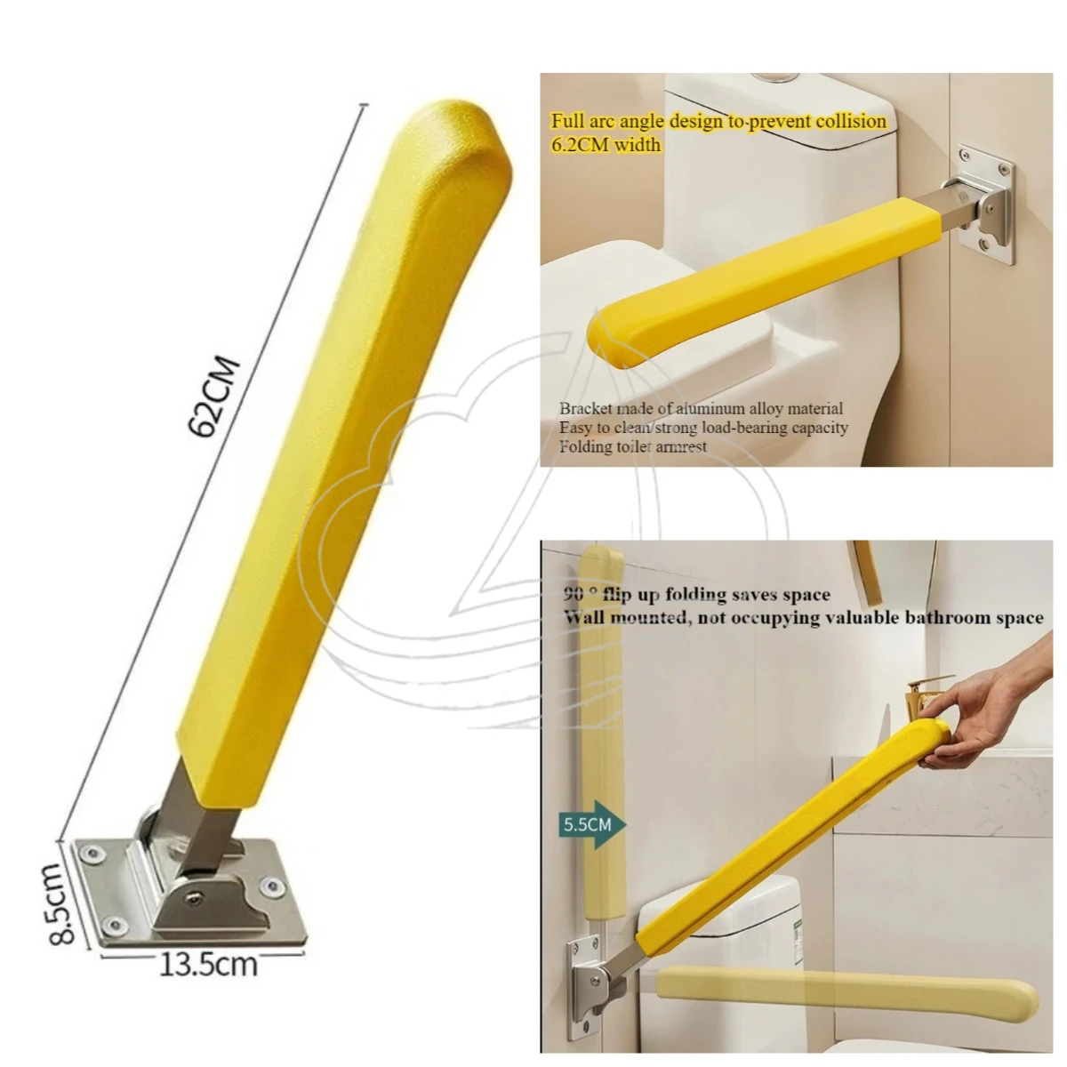 Elderly Disabled Folding Safety Handrail, Household Bathroom Accessible Toilet Grab Bar Support Railing
Elderly Disabled Folding Safety Handrail, Household Bathroom Accessible Toilet Grab Bar Support Railing