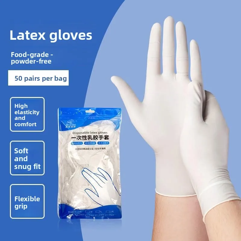 Disposable Latex Rubber Gloves Food Grade Anti-Slip Dishwashing Household High Elastic Industrial Labor Protection Bag Packaging
Disposable Latex Rubber Gloves Food Grade Anti-Slip Dishwashing Household High Elastic Industrial Labor Protection Bag Packaging