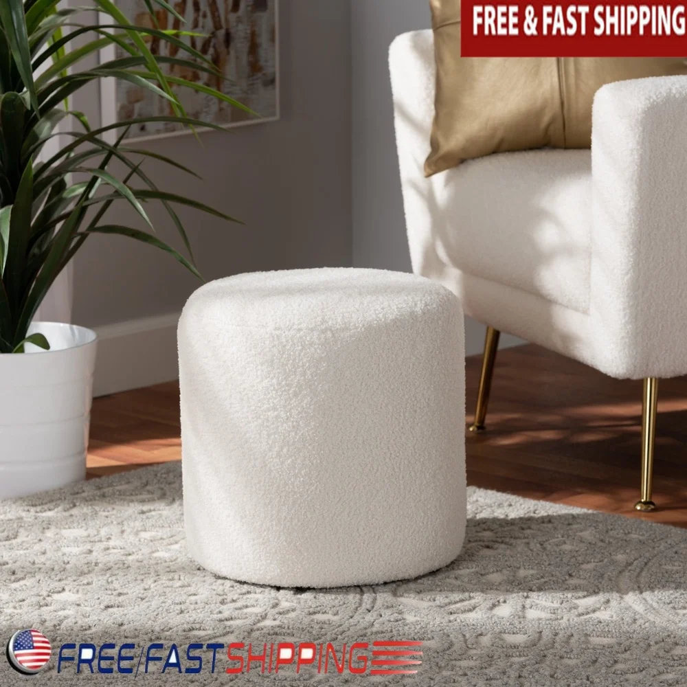 Современная обивка цвета слоновой кости, пуфик, круглая подставка для ног, акцентная мебель для дома, полностью собранная, стабильная деревянная рама эвкалипта, пена
Современная обивка цвета слоновой кости, пуфик, круглая подставка для ног, акцентная мебель для дома, полностью собранная, стабильная деревянная рама эвкалипта, пена