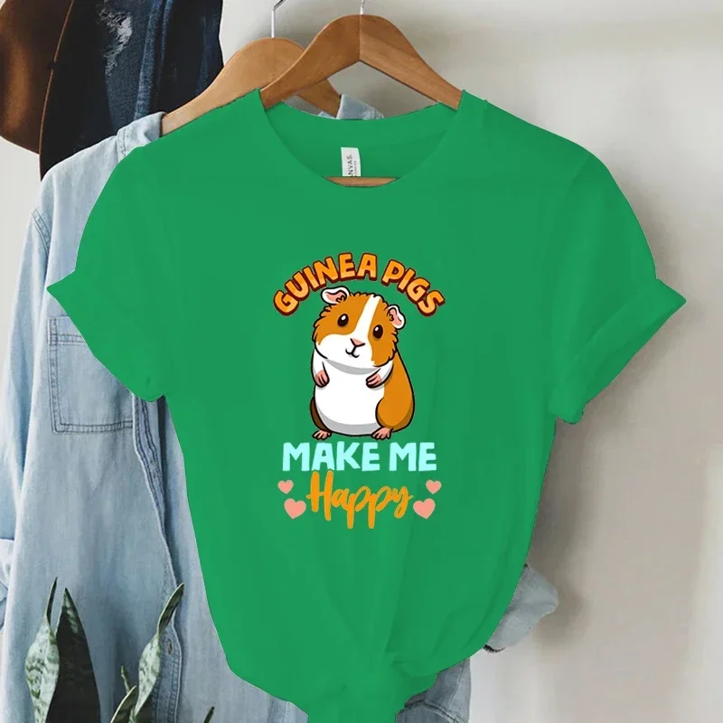 Женская модная футболка с милым рисунком морской свинки Make Me Happy с принтом для девочек, повседневные футболки большого размера с короткими рукавами
Женская модная футболка с милым рисунком морской свинки Make Me Happy с принтом для девочек, повседневные футболки большого размера с короткими рукавами