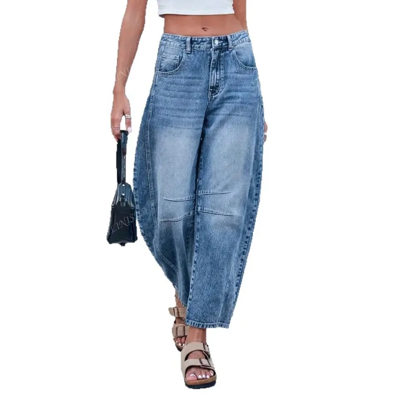 Jeans Women's Summer Autumn New Loose Straight Pants Denim Washed Wide-leg Baggy Casual Trousers
Jeans Women's Summer Autumn New Loose Straight Pants Denim Washed Wide-leg Baggy Casual Trousers