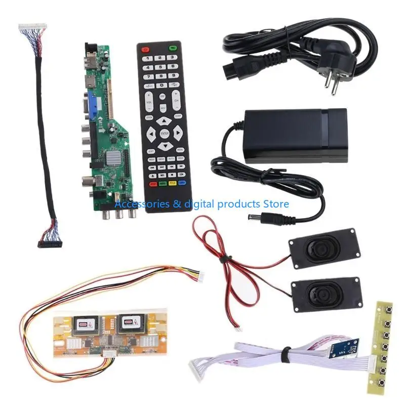 77JD 15-32-дюймовый универсальный ЖК-телевизор, контроллер, модуль платы драйвера, пульт дистанционного управления для 30
77JD 15-32-дюймовый универсальный ЖК-телевизор, контроллер, модуль платы драйвера, пульт дистанционного управления для 30