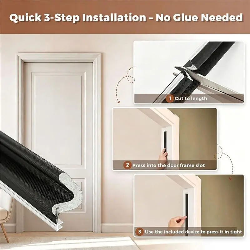A25F-Kerf Style Foam Strip For Large Gaps, 40FT Weather Stripping Door Seal For Exterior And Interior Frames Black
A25F-Kerf Style Foam Strip For Large Gaps, 40FT Weather Stripping Door Seal For Exterior And Interior Frames Black