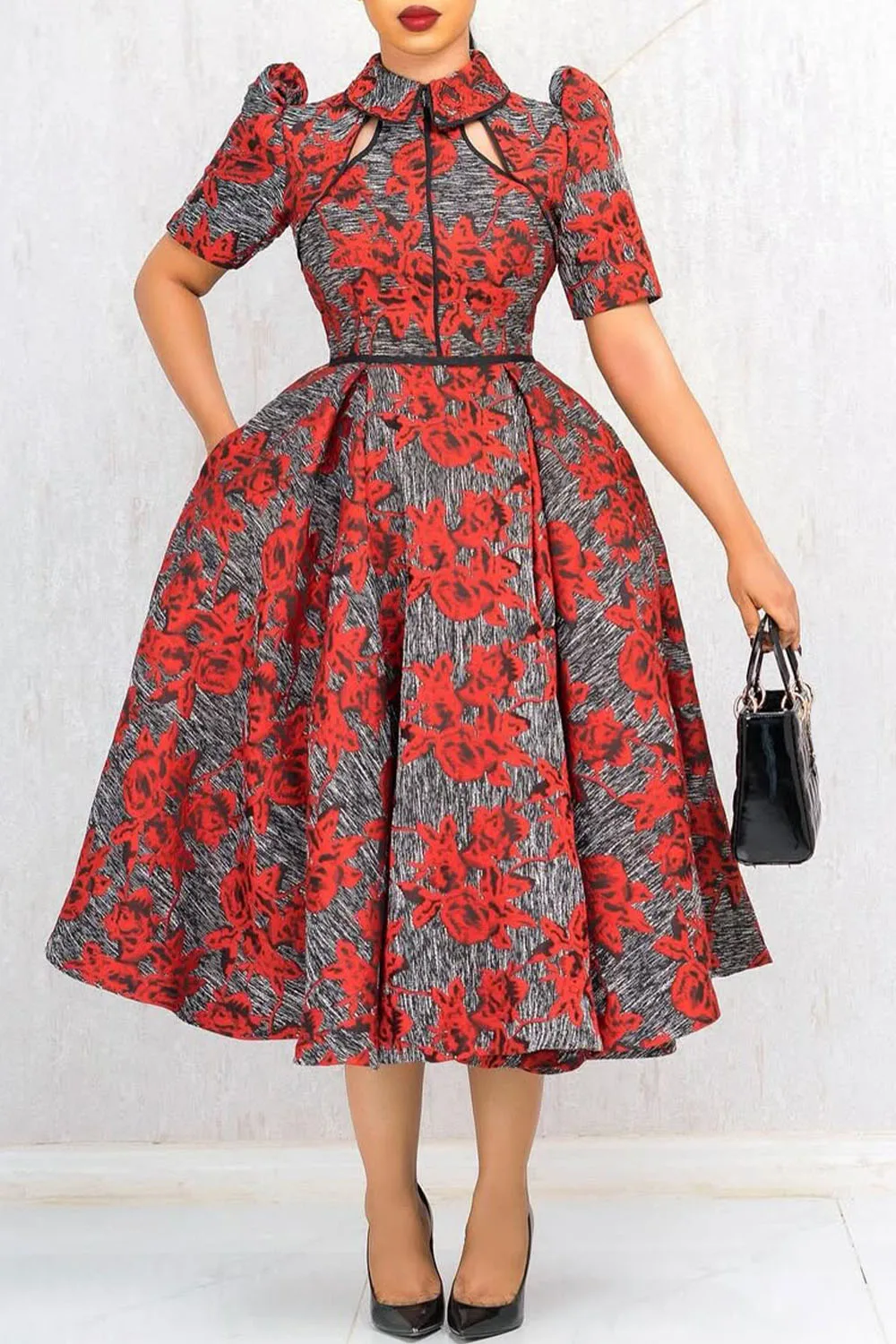 Plus Size Business Casual White Shirt Collar Short Sleeve Pocket Split Midi Dresses
Plus Size Business Casual White Shirt Collar Short Sleeve Pocket Split Midi Dresses