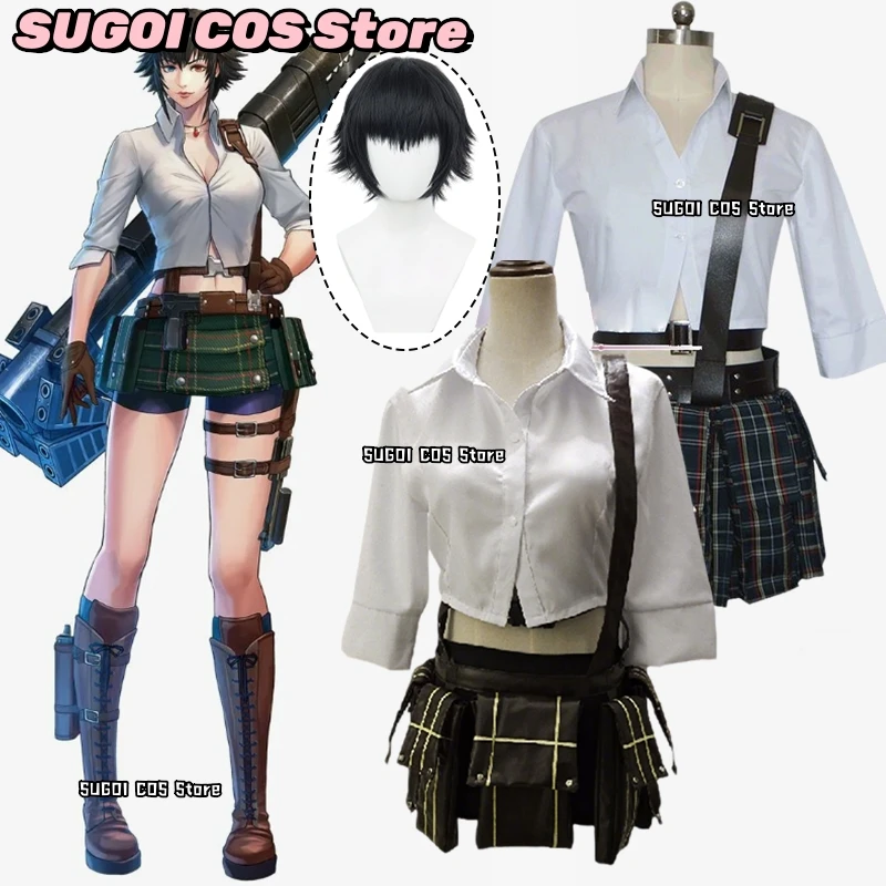 Game DMC 5 V Lady Mary Cosplay Costumes Shirt+Short Skirts Women's Dresses Anime Lady Outfits Wig Prop Role-playing Suits Dress
Game DMC 5 V Lady Mary Cosplay Costumes Shirt+Short Skirts Women's Dresses Anime Lady Outfits Wig Prop Role-playing Suits Dress