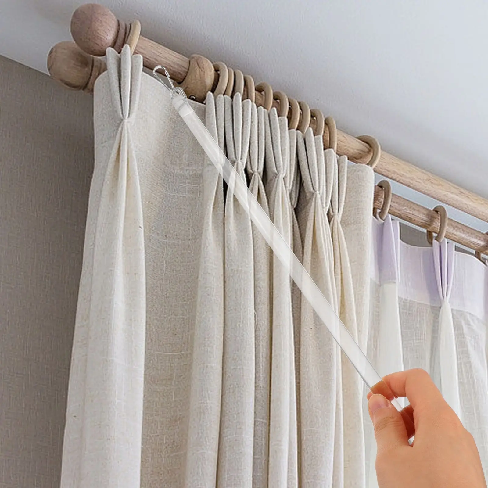 2pcs Drapery Pull Rod Curtain Wand Sturdy Rustproof Smooth Surface Lightweight Easy Operation Home Decor Accessories
2pcs Drapery Pull Rod Curtain Wand Sturdy Rustproof Smooth Surface Lightweight Easy Operation Home Decor Accessories