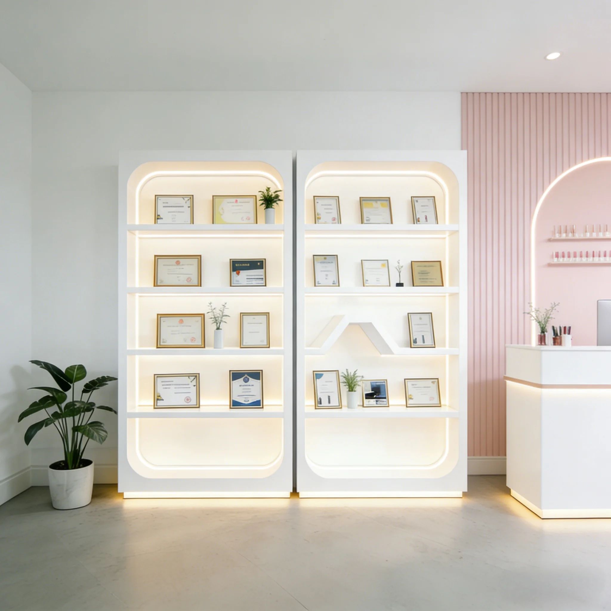 * Modern Wood Portable Cosmetics Display Cabinet for Beauty Salon Mall & Apartment Use with Multiple Storage Racks
* Modern Wood Portable Cosmetics Display Cabinet for Beauty Salon Mall & Apartment Use with Multiple Storage Racks