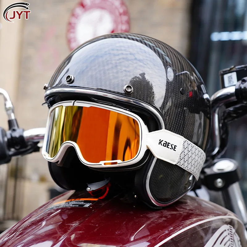 Open Face Helmet Carbon Fiber Material Motorcycle Helmet DOT Approved Jet Helmets Cascos Para Motos Kask Four Seasons
Open Face Helmet Carbon Fiber Material Motorcycle Helmet DOT Approved Jet Helmets Cascos Para Motos Kask Four Seasons