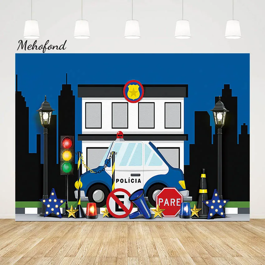 Mehofond Police Station Backdrop Boy Birthday Party City Night Guard Patrol Star Decoration Background Photography Photo Studio
Mehofond Police Station Backdrop Boy Birthday Party City Night Guard Patrol Star Decoration Background Photography Photo Studio
