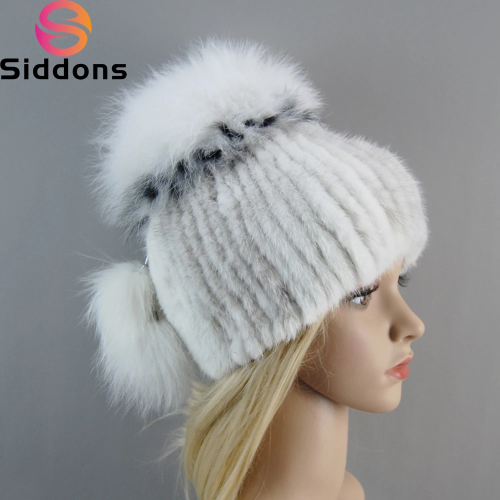 High Quality Mink Fur Hat For Women Natural Mink Fur Hat With Luxury Big Pompom Fox Fur Ball Beanies Winter Women's Cap Lady Hat
High Quality Mink Fur Hat For Women Natural Mink Fur Hat With Luxury Big Pompom Fox Fur Ball Beanies Winter Women's Cap Lady Hat