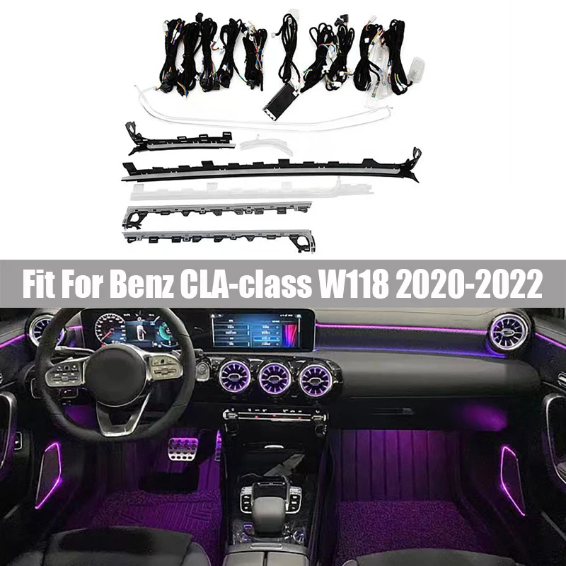 Подходит для Mercedes Benz CLA-Class W118 2020 - 2022 моделей 64 красочная атмосферная лампа, замена отделки, установка необходимо запрограммировать
Подходит для Mercedes Benz CLA-Class W118 2020 - 2022 моделей 64 красочная атмосферная лампа, замена отделки, установка необходимо запрограммировать