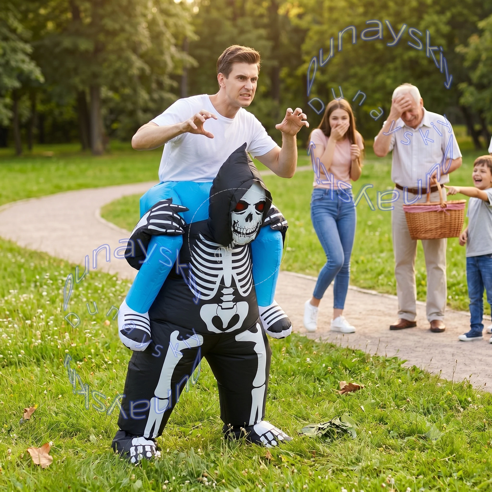 Halloween Ghost Inflatable Costume Skeleton Skull Blow Up Clothing Carnival Party Cosplay Suit Fancy Dress Up For Men Women
Halloween Ghost Inflatable Costume Skeleton Skull Blow Up Clothing Carnival Party Cosplay Suit Fancy Dress Up For Men Women