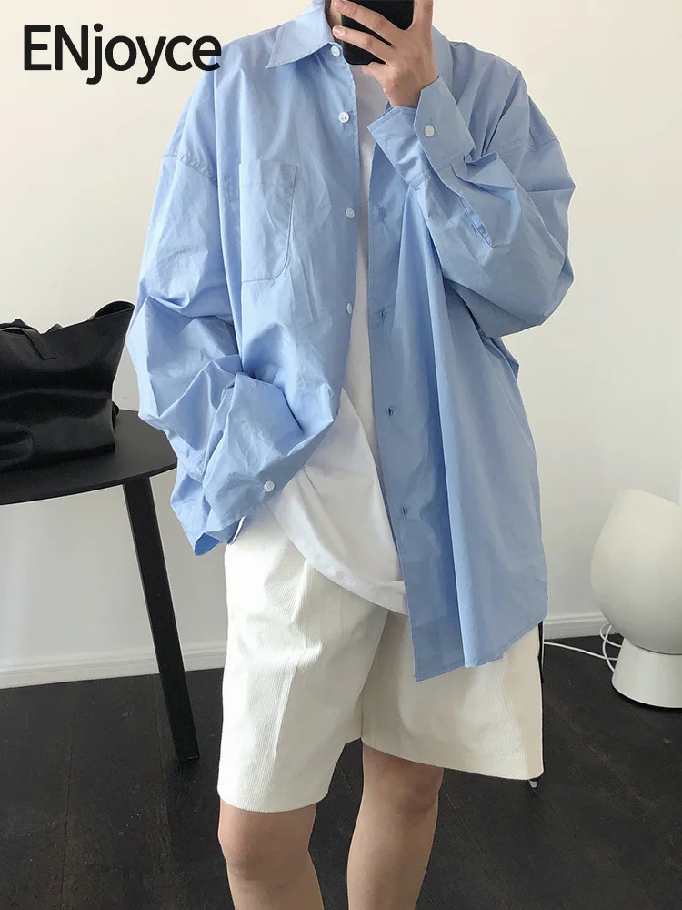 ENjoyce Women Korean Basic Loose Cotton Shirts Ladies Blouse Y2K Streetwear Casual Long Sleeve Top Shirt Spring Fall
ENjoyce Women Korean Basic Loose Cotton Shirts Ladies Blouse Y2K Streetwear Casual Long Sleeve Top Shirt Spring Fall