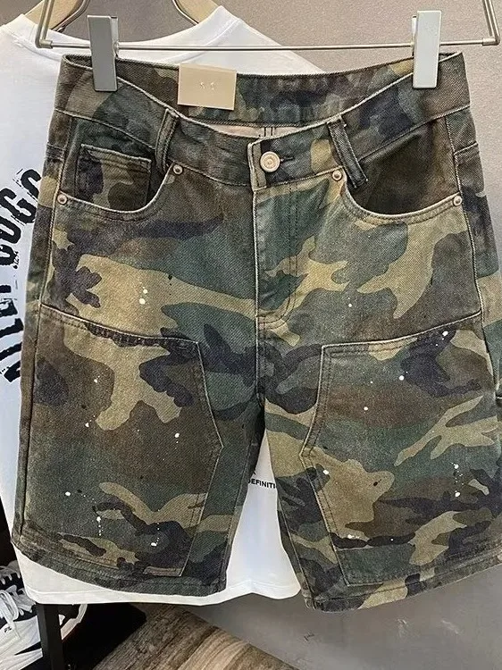 Lightweight Outdoor Camouflage Men's Shorts Summer Thin Denim Utility Pocket mid Waist Loose Fit Casual Fashion Brand
Lightweight Outdoor Camouflage Men's Shorts Summer Thin Denim Utility Pocket mid Waist Loose Fit Casual Fashion Brand