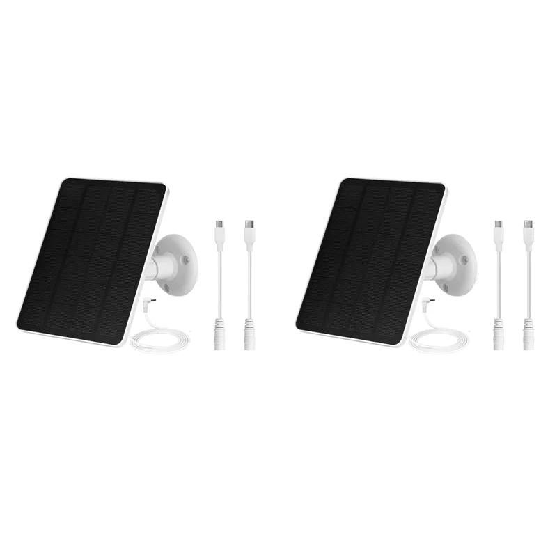 ABMH-2X Solar Panel For Outdoor Security Camera,5W Waterproof Solar Panels Charger For Ring Spotlight Cam Plus/Pro
ABMH-2X Solar Panel For Outdoor Security Camera,5W Waterproof Solar Panels Charger For Ring Spotlight Cam Plus/Pro