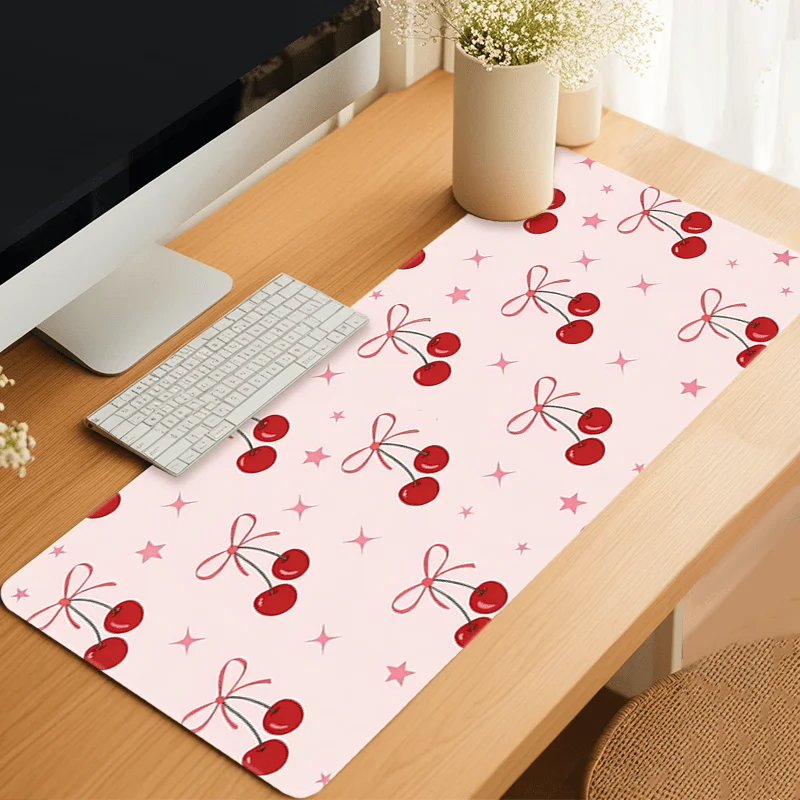 Cute Cherry Blossom Pink Mouse Pad Lovely Cherry Gaming Mouse Pads Pink Mousepad XXL Rubber Stitched Edges Keyboard
Cute Cherry Blossom Pink Mouse Pad Lovely Cherry Gaming Mouse Pads Pink Mousepad XXL Rubber Stitched Edges Keyboard