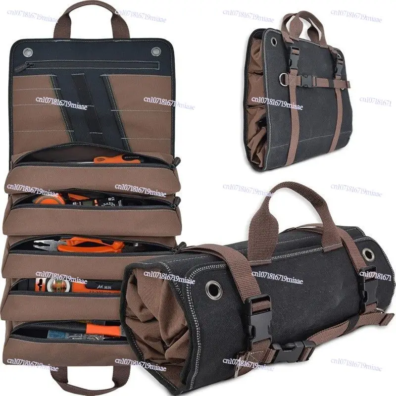 Electrical Tool Storage Bag Roll Multifunctional Canvas Hardware Tool Capacity Roll Oxford Cloth
Electrical Tool Storage Bag Roll Multifunctional Canvas Hardware Tool Capacity Roll Oxford Cloth