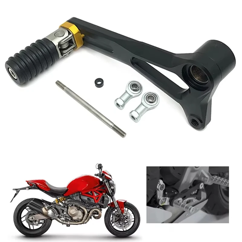 Рычаг переключения передач, подходящий для мотоциклов Ducati Monster 821 SuperSport 950/S Monster 1200 R/S, алюминиевая регулируемая левая педаль переключения передач
Рычаг переключения передач, подходящий для мотоциклов Ducati Monster 821 SuperSport 950/S Monster 1200 R/S, алюминиевая регулируемая левая педаль переключения передач