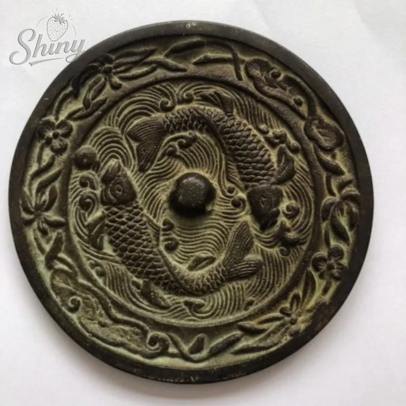 11cm Ancient Pisces Bronze Mirror Antique Bronze Mirror Collection Ornaments
11cm Ancient Pisces Bronze Mirror Antique Bronze Mirror Collection Ornaments