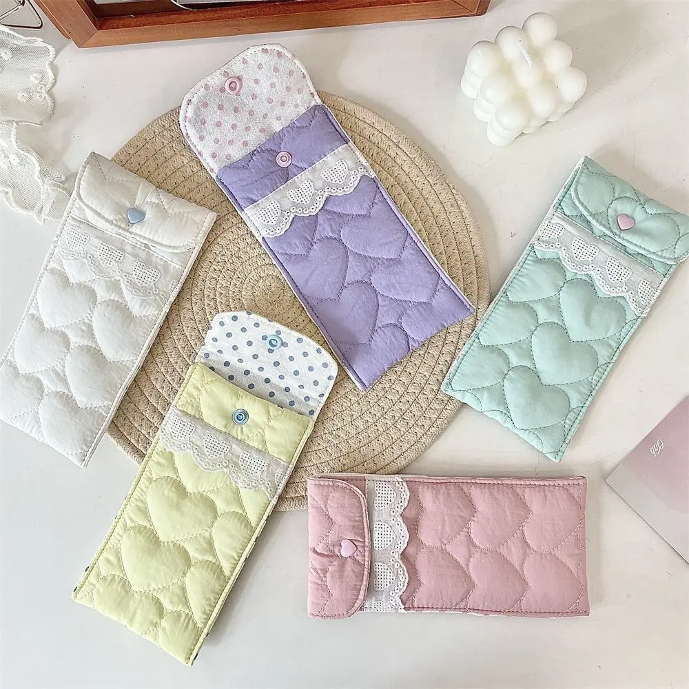 Korean Style Cotton Glasses Storage Bag Lace Heart Sweet Lovely Eyeglasses Case Candy Color Multi-Functional Cute Pencil Case
Korean Style Cotton Glasses Storage Bag Lace Heart Sweet Lovely Eyeglasses Case Candy Color Multi-Functional Cute Pencil Case