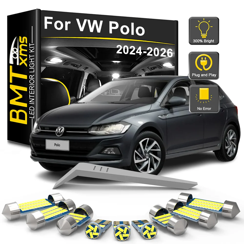 BMTxms 10Pcs Canbus For New VW Volkswagen Polo 2024 2025 2026 Car LED Interior Lights Dome Map Trunk Bulb Kit Indoor Accessories
BMTxms 10Pcs Canbus For New VW Volkswagen Polo 2024 2025 2026 Car LED Interior Lights Dome Map Trunk Bulb Kit Indoor Accessories