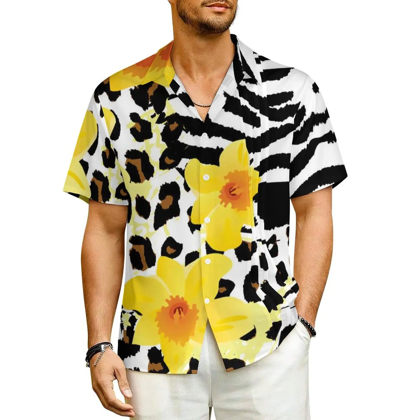 Black Leopard Vacation Shirt Flowers Print Hawaiian Casual Shirts Mens Vintage Blouses Short-Sleeved Y2K Funny Custom Clothing
Black Leopard Vacation Shirt Flowers Print Hawaiian Casual Shirts Mens Vintage Blouses Short-Sleeved Y2K Funny Custom Clothing