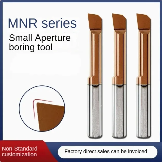 Small aperture inner hole boring tool, small diameter boring tool, inner hole tool holder, tungsten steel MNR micro boring tool
Small aperture inner hole boring tool, small diameter boring tool, inner hole tool holder, tungsten steel MNR micro boring tool