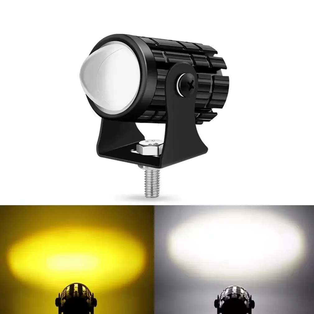 Universal Motorcycle LED Headlight, Projector Lens with Dual Color for ATV Scooter Driving & Fog Light Auxiliary Spotlight
Universal Motorcycle LED Headlight, Projector Lens with Dual Color for ATV Scooter Driving & Fog Light Auxiliary Spotlight