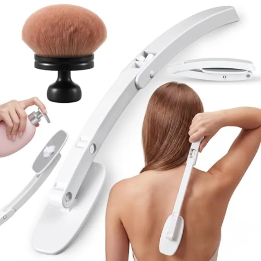 2 Pcs Self Tanner Brushes Lotion Applicator for Back, Foldable Long Handle Kabuki Body Self Tanning Brush with Extra Large Body
2 Pcs Self Tanner Brushes Lotion Applicator for Back, Foldable Long Handle Kabuki Body Self Tanning Brush with Extra Large Body