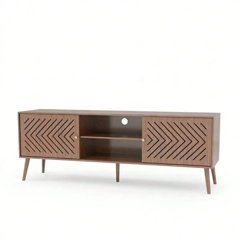 TV Stand For 60 To 70 Inch TV Mid Century Style Wood Media Entertainment Console With Sliding Doors Cabinet Shelf Storage
TV Stand For 60 To 70 Inch TV Mid Century Style Wood Media Entertainment Console With Sliding Doors Cabinet Shelf Storage