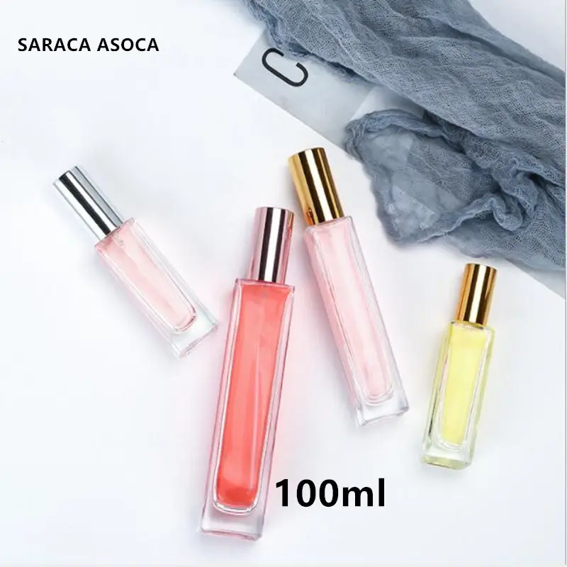 100ml Square Thick Transparent Glass Bottle Spray Perfume Bottle High-grade Sprayer Big Capacity Bottling 10pcs/lot
100ml Square Thick Transparent Glass Bottle Spray Perfume Bottle High-grade Sprayer Big Capacity Bottling 10pcs/lot