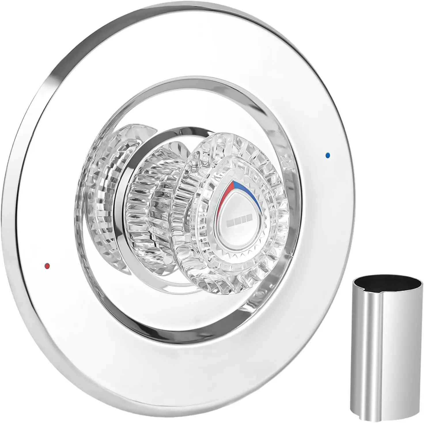 Shower Trim Kit Compatible with Moen T470, Chrome, Includes Handle, Escutcheon, Tubes, Screws for 1225 Cartridge
Shower Trim Kit Compatible with Moen T470, Chrome, Includes Handle, Escutcheon, Tubes, Screws for 1225 Cartridge