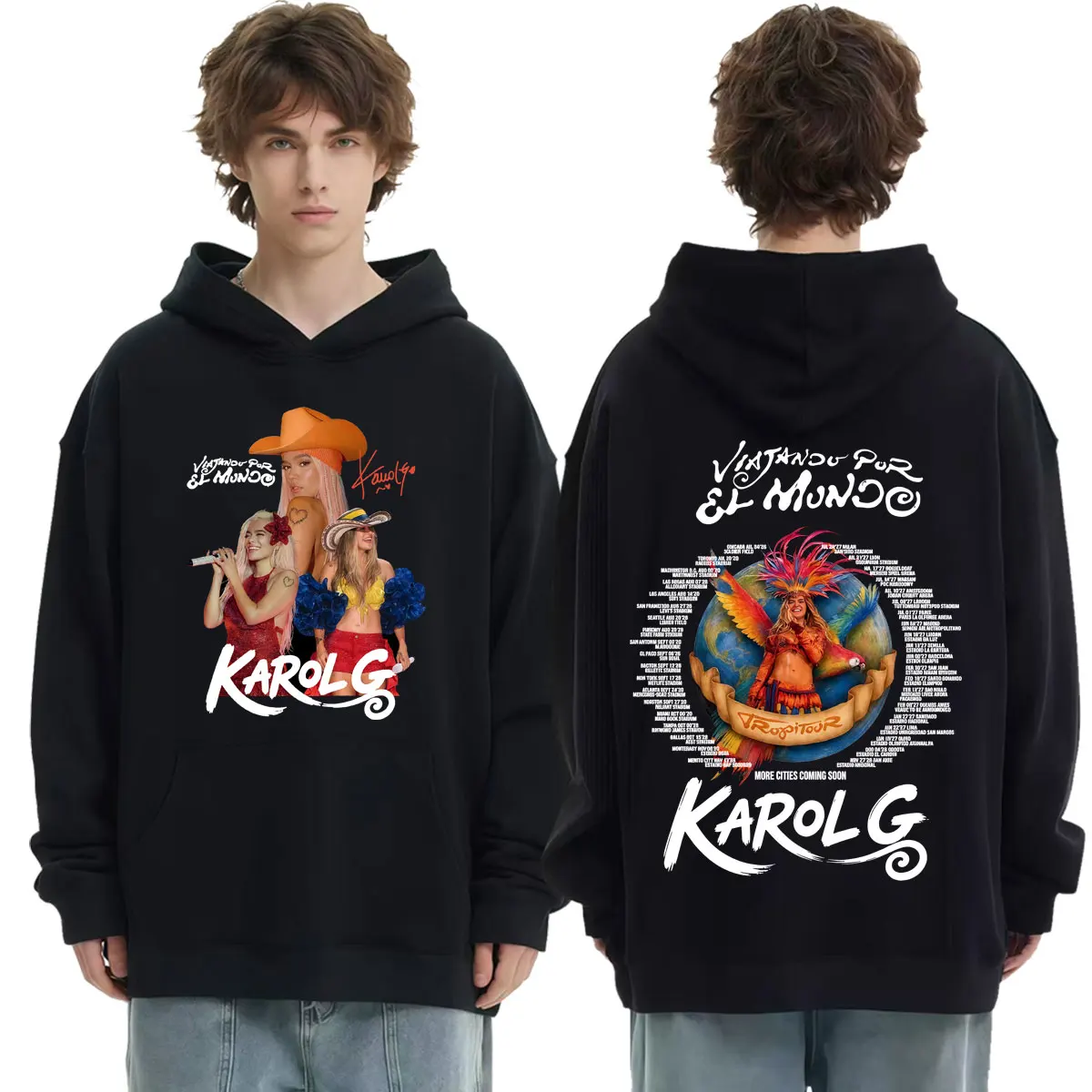 Karol G Tropicoqueta Tour 2026 New Album Hoodie Men Women Fashion Hip Hop Retro Sweatshirt High Quality Fleece Hooded Streetwear
Karol G Tropicoqueta Tour 2026 New Album Hoodie Men Women Fashion Hip Hop Retro Sweatshirt High Quality Fleece Hooded Streetwear