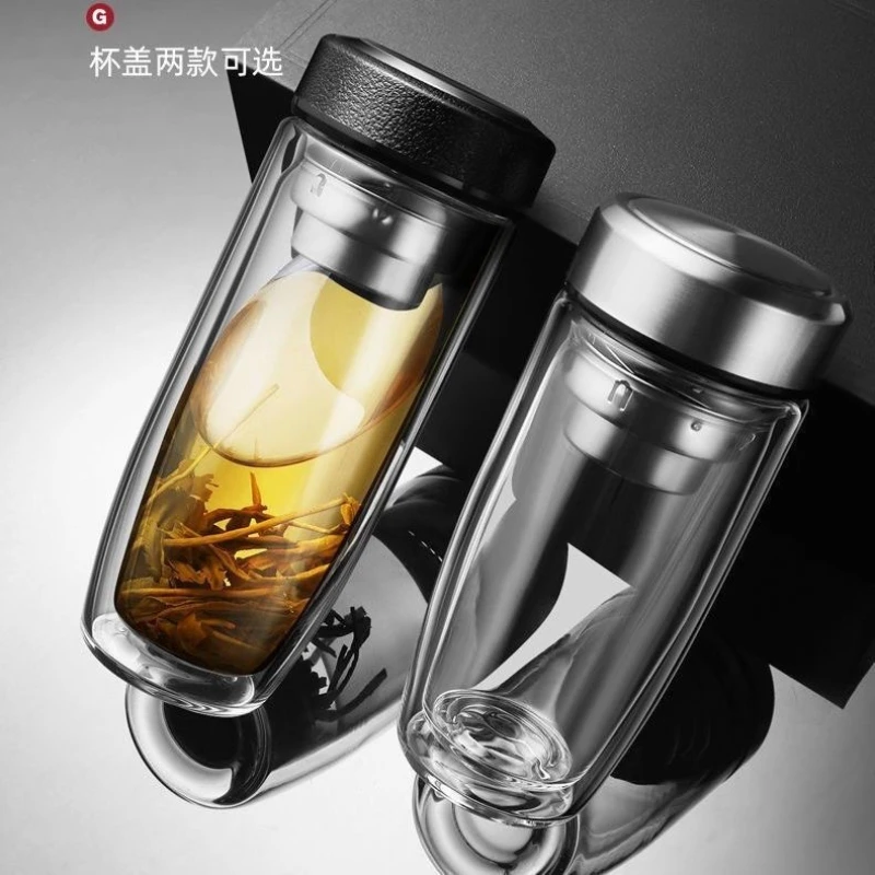 Tea Separation Glass Cup Portable Double-layer Heat Insulation Lid Tea Making Bottle Wood/Black/Pink Drinkware Hot
Tea Separation Glass Cup Portable Double-layer Heat Insulation Lid Tea Making Bottle Wood/Black/Pink Drinkware Hot