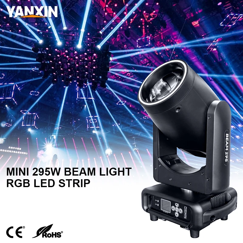 295W 14R SRI Beam Moving Head Light 8+8+8 Prism 13 Gobo Zoom Rainbow Effect Stage Light DMX512 For DJ Xmas Party Disco Theater
295W 14R SRI Beam Moving Head Light 8+8+8 Prism 13 Gobo Zoom Rainbow Effect Stage Light DMX512 For DJ Xmas Party Disco Theater