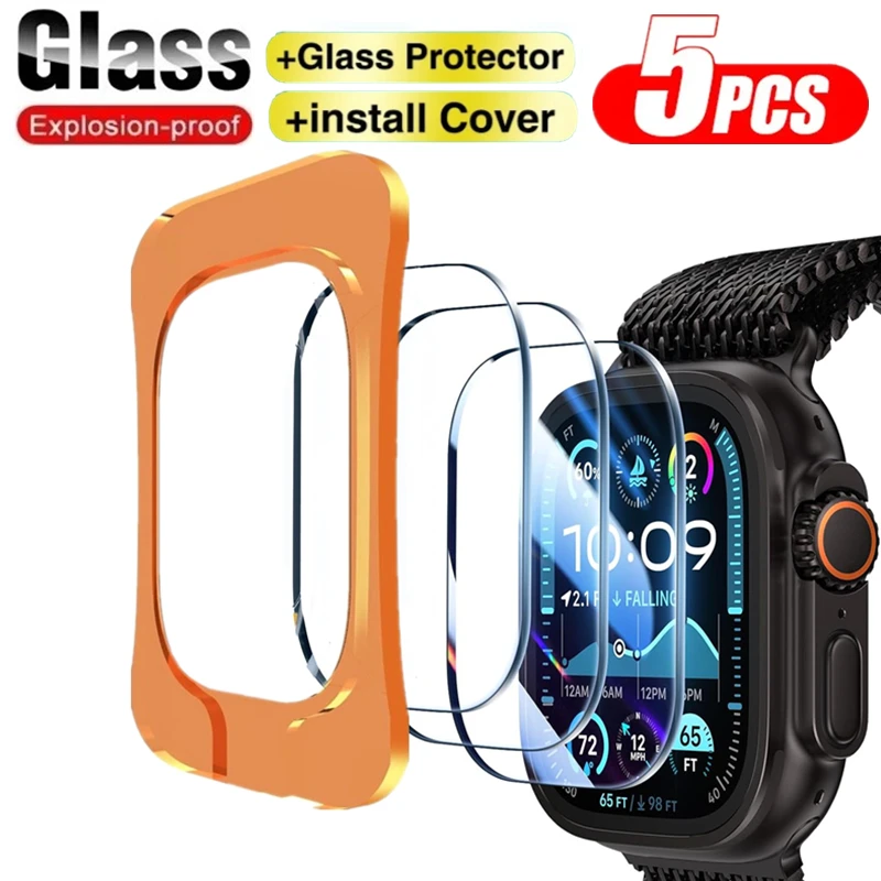 5Pcs Easy Install Tool Tempered Glass Screen Protector Only For Apple Watch Ultra 49mm Accessories HD Film iWatch Ultra 1 2
5Pcs Easy Install Tool Tempered Glass Screen Protector Only For Apple Watch Ultra 49mm Accessories HD Film iWatch Ultra 1 2