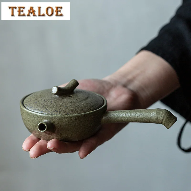 Coarse Pottery Retro Side Handle Pot Teapot Ceramic Tea Maker Single Pot Household Teapot Kung Fu Tea Infuser Tea Kettle
Coarse Pottery Retro Side Handle Pot Teapot Ceramic Tea Maker Single Pot Household Teapot Kung Fu Tea Infuser Tea Kettle