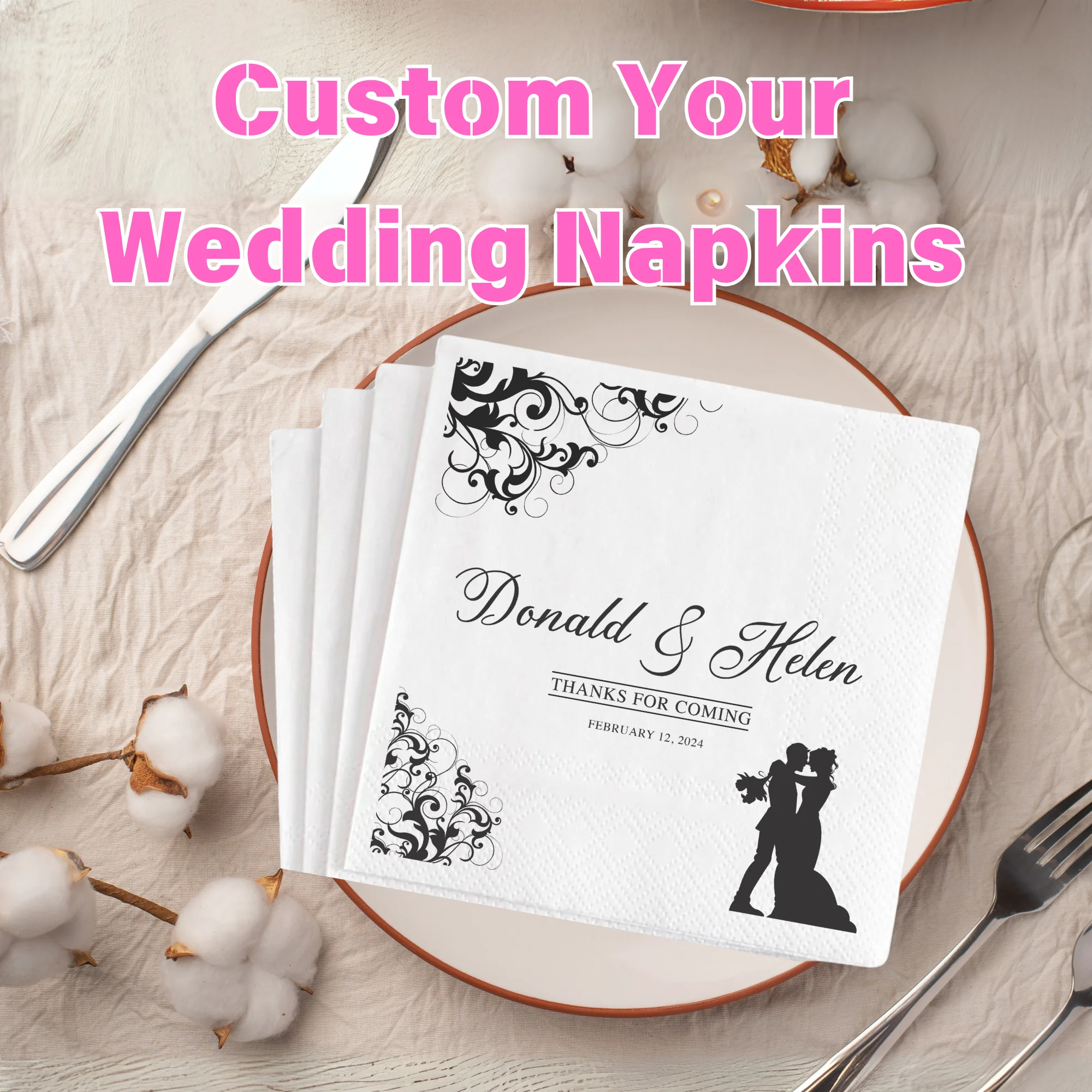 Персонализированные свадебные бумажные салфетки 50-500 шт. салфетки с монограммой на заказ для свадебной коктейльной вечеринки, юбилея
Персонализированные свадебные бумажные салфетки 50-500 шт. салфетки с монограммой на заказ для свадебной коктейльной вечеринки, юбилея