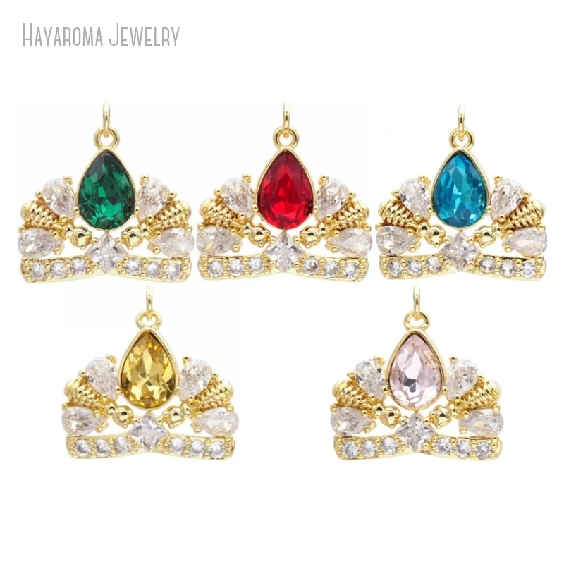 12Pcs Jewelry Mix Pendant Metal Cubic Zirconia Crown Shape Gold Color Invisible Setting Wholesale Copper Charms PM44065
12Pcs Jewelry Mix Pendant Metal Cubic Zirconia Crown Shape Gold Color Invisible Setting Wholesale Copper Charms PM44065