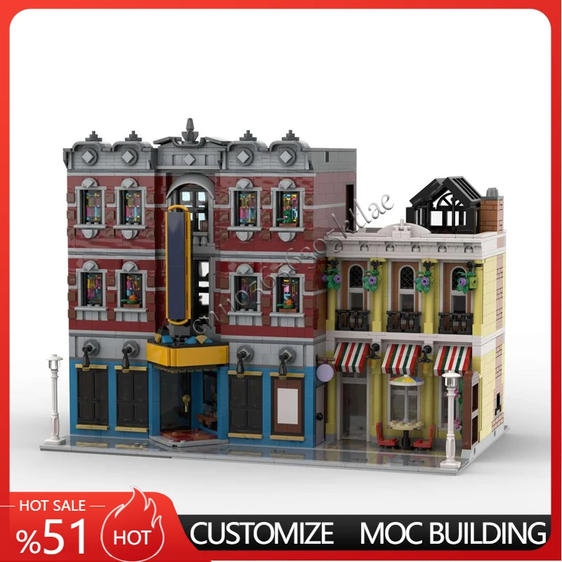 3739PCS MOC Customize City Street Scene Construct Jazz Club Model Building Blocks Diy Education Assembly Kids Toys Surprise Gift
3739PCS MOC Customize City Street Scene Construct Jazz Club Model Building Blocks Diy Education Assembly Kids Toys Surprise Gift