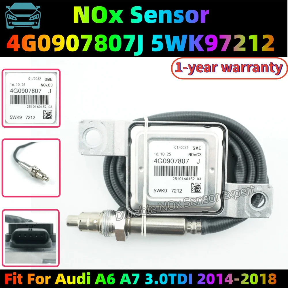 NOx Sensor 4G0907807J 5WK97212 Fit For Audi A6 A7 3.0TDI 2014-2018
NOx Sensor 4G0907807J 5WK97212 Fit For Audi A6 A7 3.0TDI 2014-2018