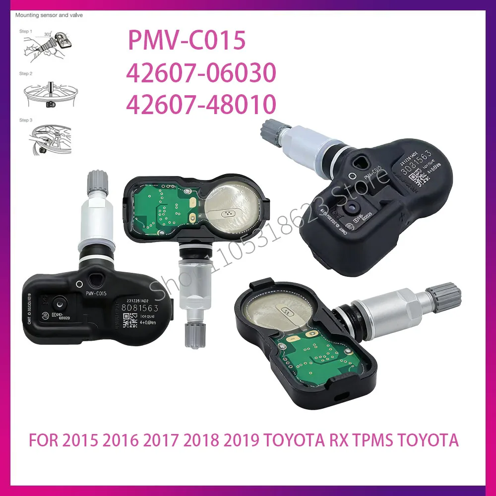 TIRE PRESSURE SENSOR PMV-C015 315MHz FOR 2015 2016 2017 2018 2019 TOYOTA RX TPMS TOYOTA 42607-06030 42607-48010
TIRE PRESSURE SENSOR PMV-C015 315MHz FOR 2015 2016 2017 2018 2019 TOYOTA RX TPMS TOYOTA 42607-06030 42607-48010